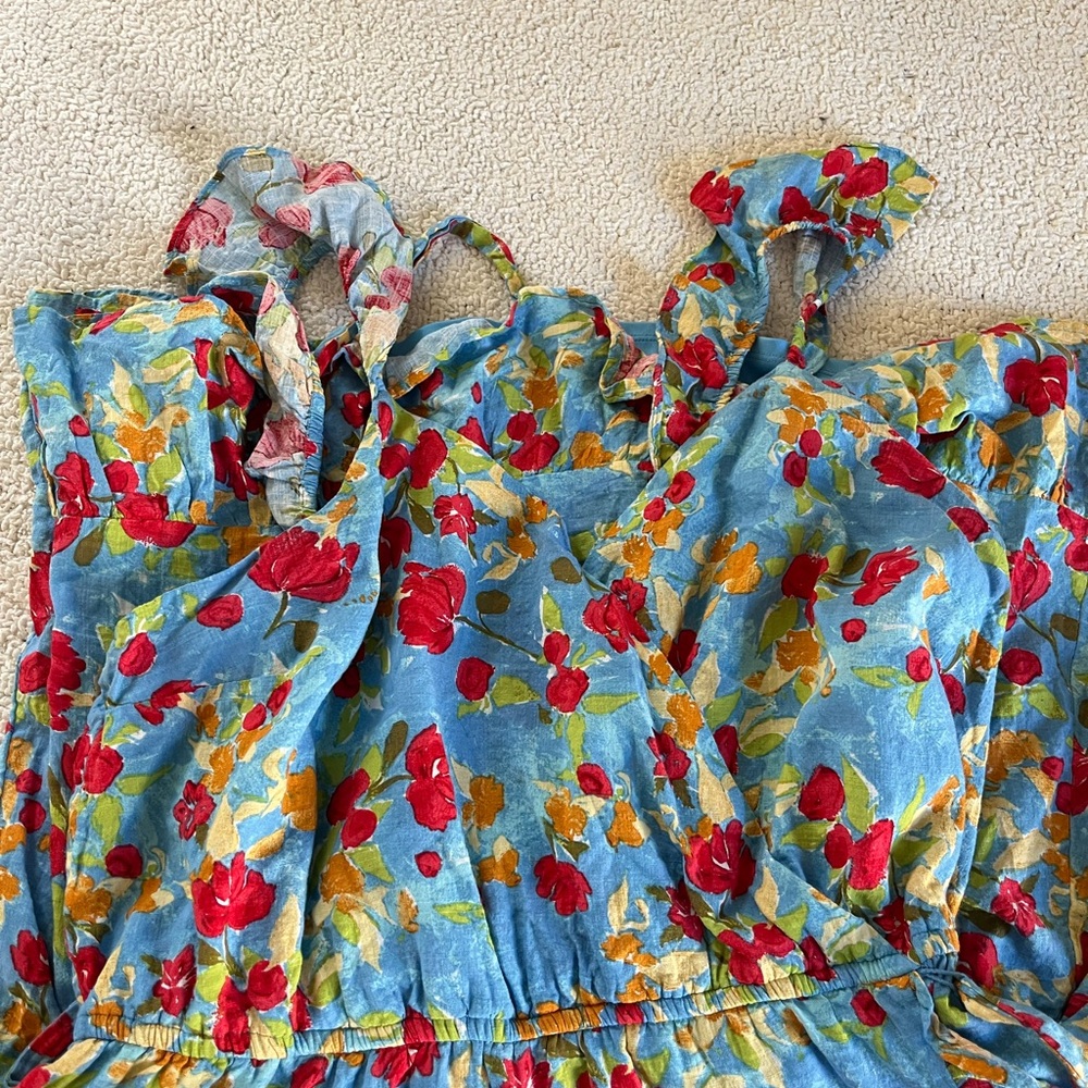 LC Lauren Conrad Blue cottage romantic floral  Dress XXL - Picture 9 of 9